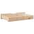 vidaXL tömör fenyőfa ágy alatti tároló fiók oldalnézet