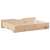 vidaXL tömör fenyőfa ágy alatti fiók kerékkel, ferde nézet