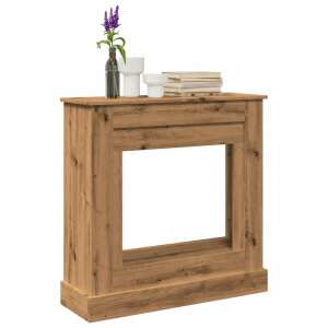 vidaXL cadru de șemineu stejar artizanal cu manta, 90x30x90 cm - Șemineu și sobă