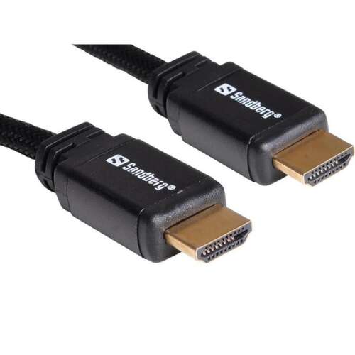 Cablu HDMI 2.0 Sandberg, 5 metri lungime, negru, rezoluție 4K, dualview, true 21:9