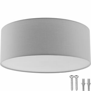 Circum Ceiling Light, Linen-look Textile Shade 130252709 - Ceiling Lamp