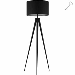 Lunaris Floor Lamp, Textile Shade, Tripod 130252384 - Floor Lamp