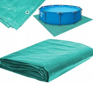 Green waterproof tarp for pool protection, universal cover - Garden tarp