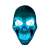 Blue Világító LED-es koponya maszk glowing skull mask