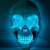 Blue Világító LED-es koponya maszk glowing skull mask