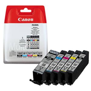 Canon PIXMA 580/581 Tintenpatronen Multipack - Verpackt und ausgepackt - Drucker & Scanner