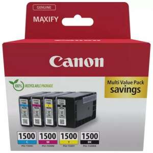 Canon MAXIFY PGI-1500 Multipack spremnici s tintom - crna, cijan, magenta, žuta - Računalo i oprema