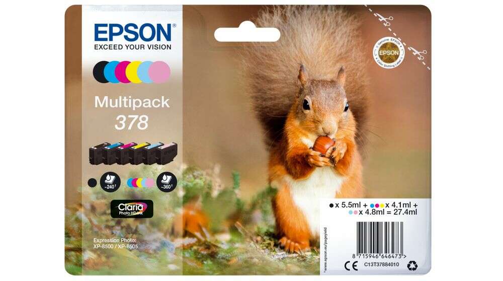 Epson Multipack 6 kolorów 378 Claria Photo HD Ink