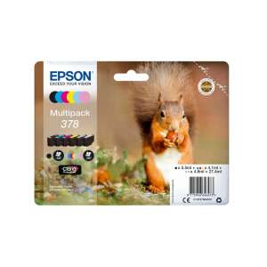 Epson Multipack 378 tintapatronok, fekete, cián, világos cián, magenta, világos magenta, sárga - Epson