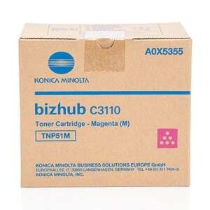 Konica Minolta bizhub C3110 TNP51M Magenta Toner kazetta - Irodaszer