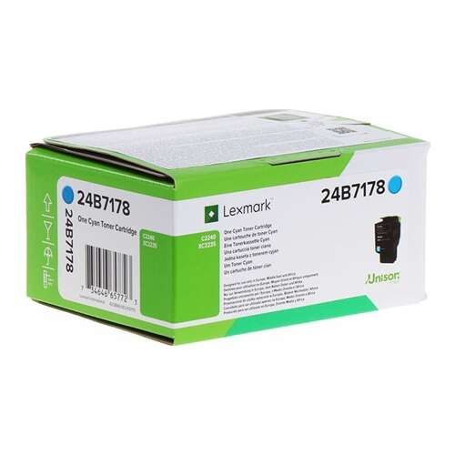 Lexmark 24B7178 Cián Toner Kazetta