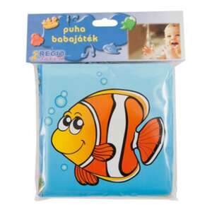 Regio Toys Książka do kąpieli Zwierzęta morskie, wodoodporna zabawka kąpielowa dla niemowląt, z kolorowymi ilustracjami ryb i ośmiornic - Książka