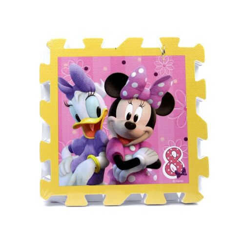 Covor Puzzle Spuma Minnie Mouse - Joc de șotron cu Daisy Duck