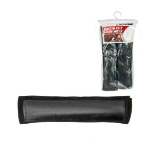 4Cars Biztonsági öv kényelmező, fekete, 2 darabos csomag, autó ülés biztonsági öv párnák, puha bélés, kényelem, biztonság - Jármű biztonsági övcsat