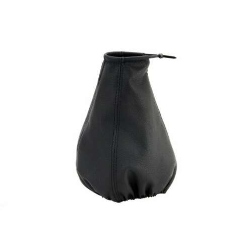 Fekete bőr sebességváltó kar zsák húzózsinórral