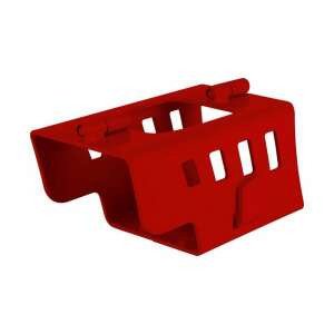 Red tow bar lock for trailer or caravan, universal, with padlock and 2 keys - Vehicle alarm & lock