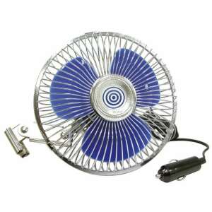 Carpoint 24V car fan, metal, blue blades, clip-on, for car vent - Car fan