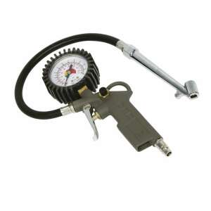 Carpoint air inflator gun with pressure gauge for trucks - Compressor Accessory