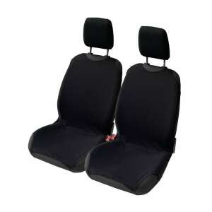 Black front car seat covers with headrests, 2 pack - Car seat cover
