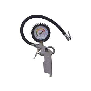 Tire inflator gun with pressure gauge, 16 bar, for inflating car tires - Compressor Accessory