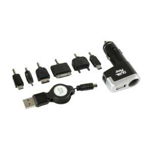 Roll-Tech Dual Amp car charger with multiple tips for charging various devices - Car electronic