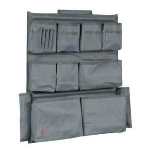 Truck seat organizer with 11 pockets, gray, for side armrests - Car Organizer