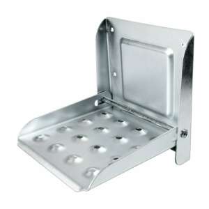 Folding metal step for trailer, galvanized steel, easy access - Ladder and Step Stool