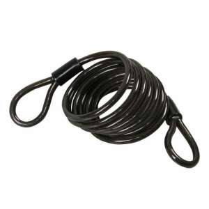 No-Ride 6mm steel cable bike lock, 160cm long - Motorbike theft protection