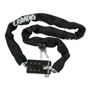 100cm long black chain lock with keys, by Lampa - Motorbike theft protection