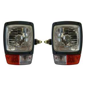 Pair of 12V agricultural vehicle headlights with turn signals and position lights, left and right - Car light