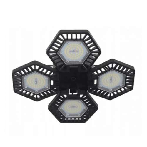 Adjustable Garage Light with 4 LED Panels, 80W, 6000LM, 110-277V AC