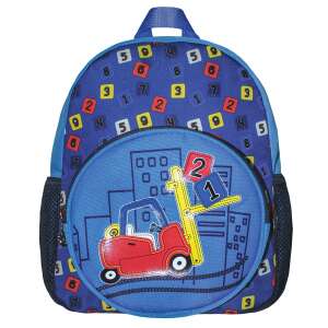 Daemi kindergarten backpack with numbers and forklift design, blue - Preschool Backpack, Bag