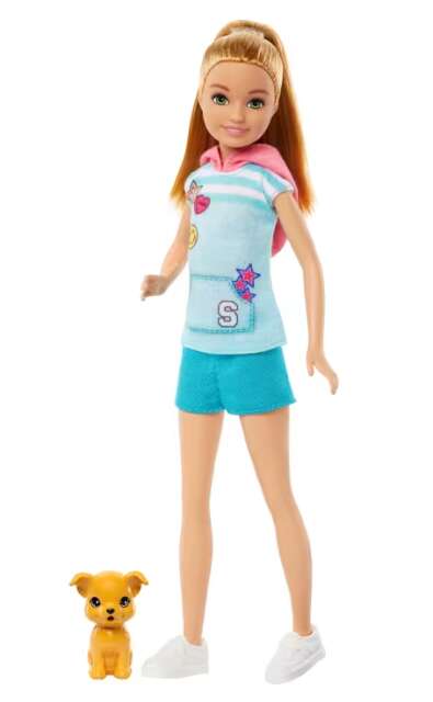 Barbie - Stacie Mentőakció Baba és Kutya Játékkészlet
