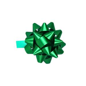Green self-adhesive star for gift wrapping, Brizzolari - Sticker, Magnet