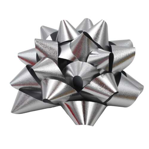 10 pcs self-adhesive star set, 9 cm, Brizzolari, metallic silver 106919109