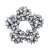 10 pcs self-adhesive star set, 9 cm, Brizzolari, metallic silver 106919109