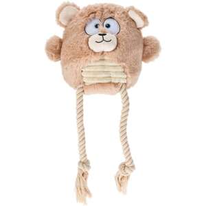 Jucărie de pluș pentru câini Koopman Teddy Bear, urs brun cu picioare din frânghie, pentru aducere și tragere - Jucării pentru câini