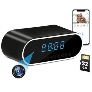 iUni IP07 Скрита шпионска камера в часовник с 32GB SD карта и наблюдение от смартфон - IUni