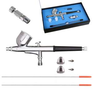 Technic HS-30KT Airbrush-Set mit 3 Düsen, Schnellkupplung, 0,2, 0,3, 0,5 mm - Technic
