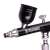 Close-up of the Technic B-130 Double Action Black Mini Airbrush nozzle