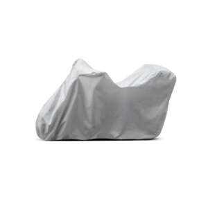 Carpassion motorcycle cover, size L, grey, protects against weather elements - CarPassion