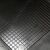 Close-up of Skoda Scala/Kamiq black rubber car mat with grid pattern