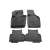 Seat Alhambra II (7N) (2010-) car floor mats set, black rubber tray mats