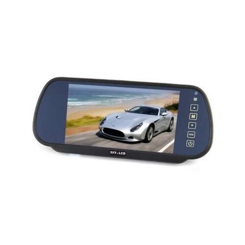 7 Zoll LCD Rückspiegelmonitor für Auto, mit Touchscreen und Fernbedienung