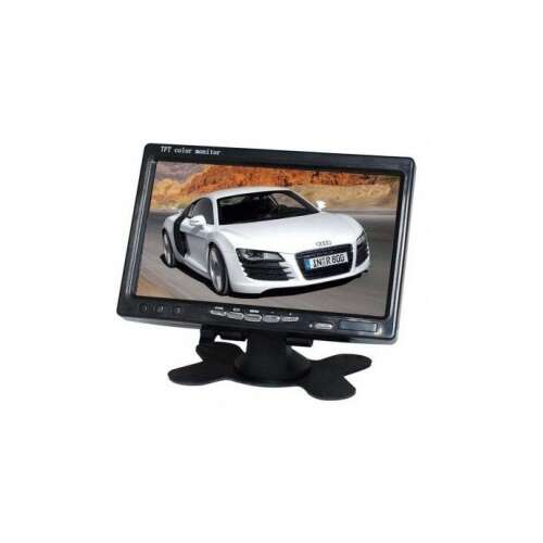 7" Car LCD Display 12V - 24V D707 with Remote Control and Wall Mount Frame