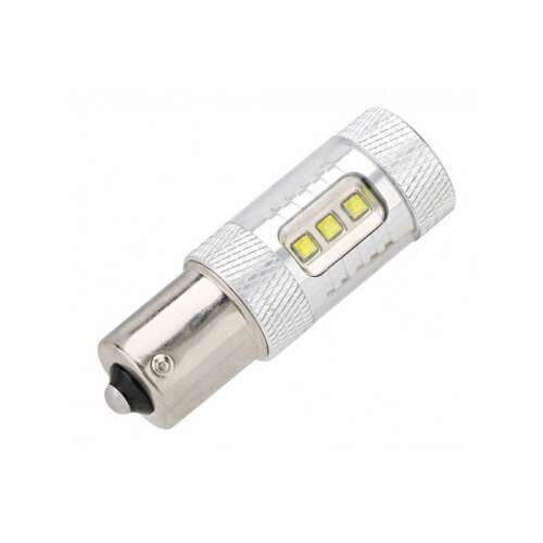 PIROS Auto Led 80W BA15S Canbus CREE LED bulb, 12V-24V, red