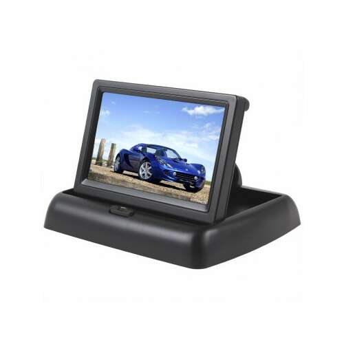 Monitor auto 4,3 inch, monitor cameră de marșarier, monitor auto cu 2 intrări video