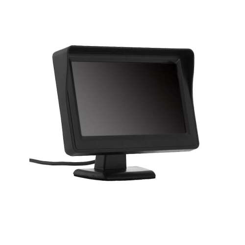 Monitor LCD auto 4,3 inci cu parasolar, negru