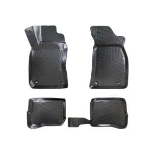 Audi A4 B5 (Typ 8D) 1994-2001 car floor mats, black rubber tray type set - Car mat
