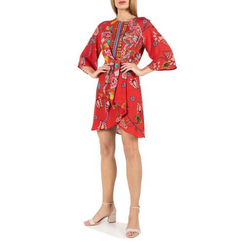 Desigual Glen Női Ruha - Piros Virágminta 38359516